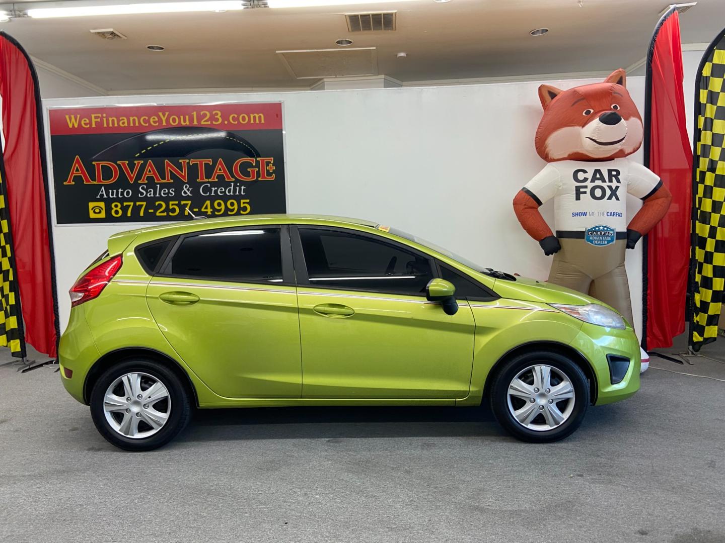 2012 GREEN Ford Fiesta SE Hatchback (3FADP4EJ7CM) with an 1.6L L4 DOHC 16V engine, located at 533 S West End Blvd., Quakertown, PA, 18951, (877) 257-4995, 40.343994, -75.303604 - Photo#0